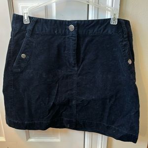 J Crew Corduroy navy blue skirt